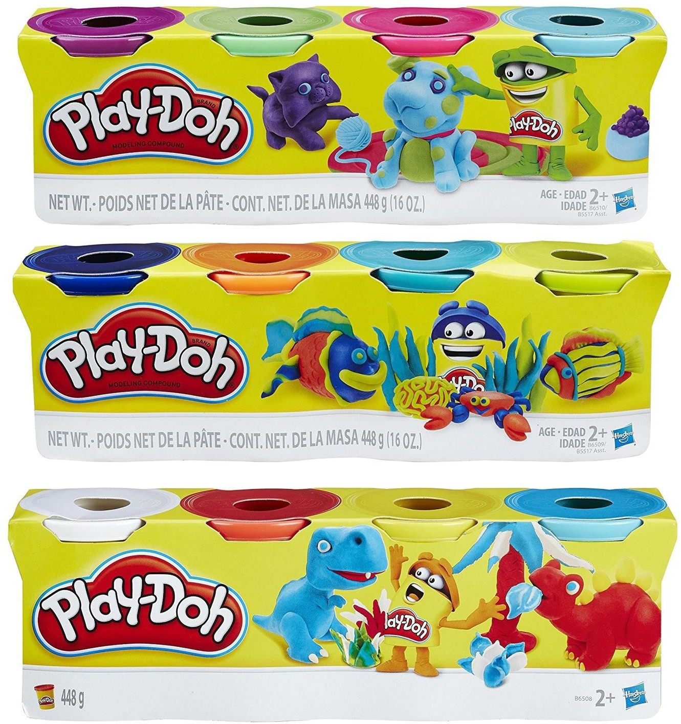 Pâtes à modeler Play-Doh avec confettis, paq. 6