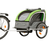 Jago® Remorque Vélo pour Enfants - 2 Places, Pliable, 12+ Mois, Ceinture de  Sécurité 5 Points, Max. 40 kg, Tout-Terrain, Noir-Vert