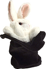 Folkmanis Grand lapin dans un chapeau (2269)