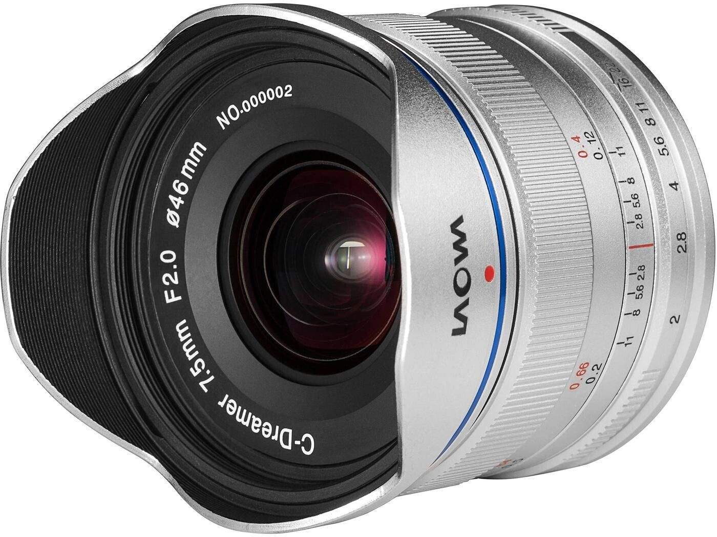 Venus Optics Laowa 7.5mm f2 C-Dreamer silver