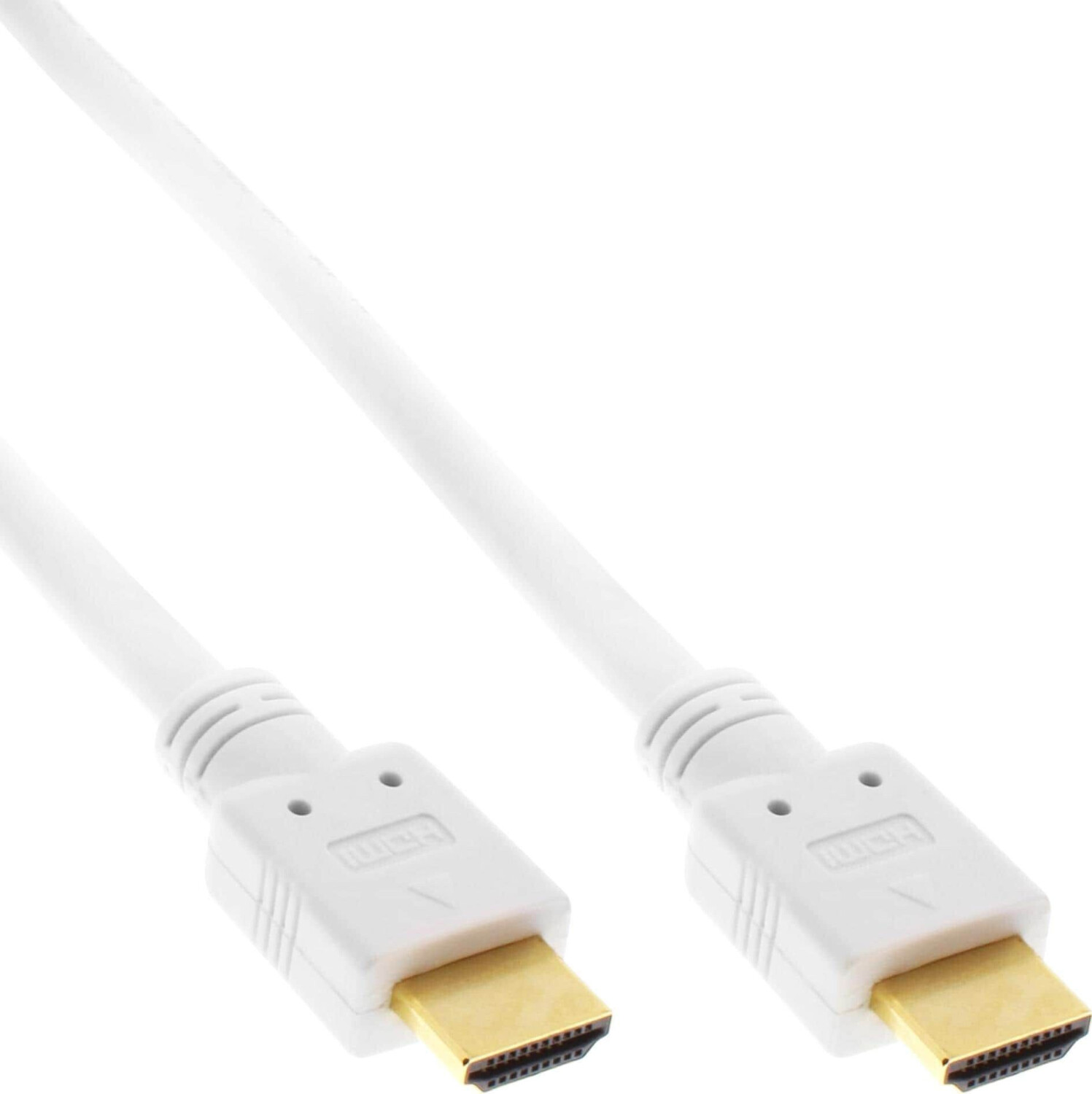 InLine 17510W HDMI High Speed Cable with Ethernet, 10 m white/gold