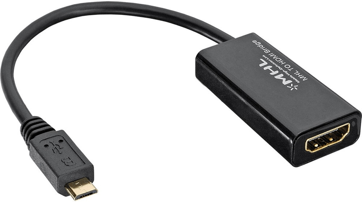 InLine Câble USB vers HDMI 0,1 m noir