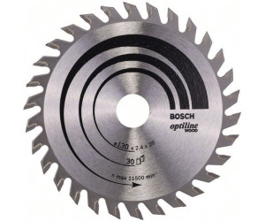 Bosch Kreissägeblatt Optiline Wood für Handkreissägen 160 x 20//16 x 2,6 ...