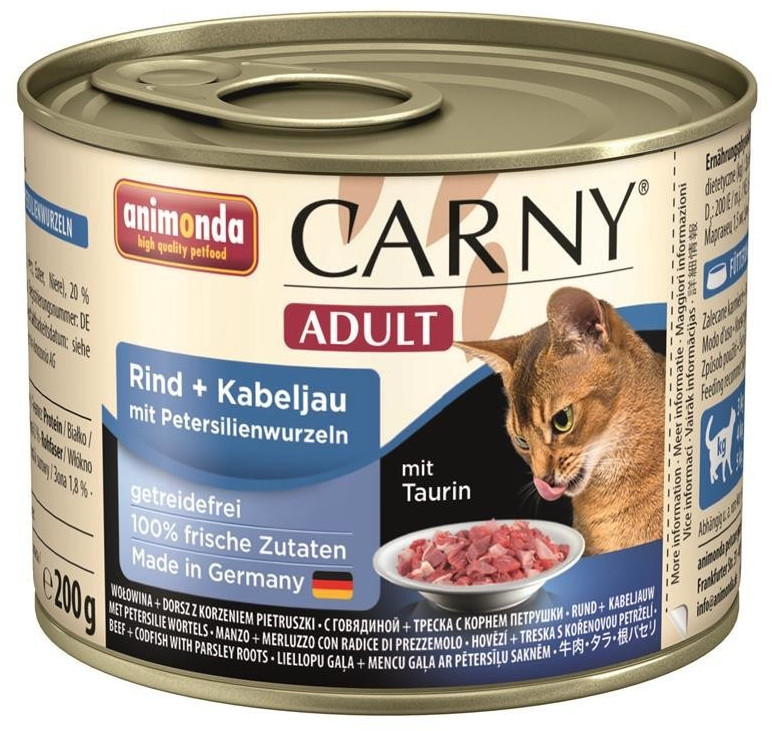 Animonda Carny Adulte boeuf & morue (200 g)