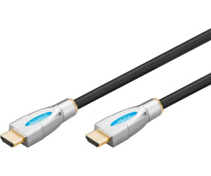 Goobay 31971 Standard HDMI Kabel mit Ethernet, Schwarz, 20 m
