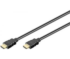 Goobay 51859 High Speed HDMI Kabel, Schwarz, 1.8 m HDMI A-Stecker > HDMI A-Stecker