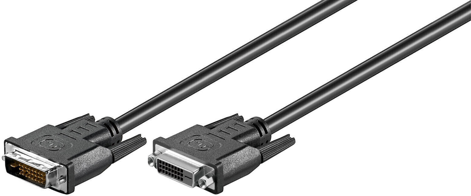 Photos - Cable (video, audio, USB) Goobay DVI-D Full HD Extension Dual Link, 2 m 