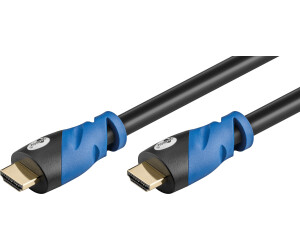 Goobay 72315 Premium High Speed HDMI Kabel mit Ethernet, 0.5 m