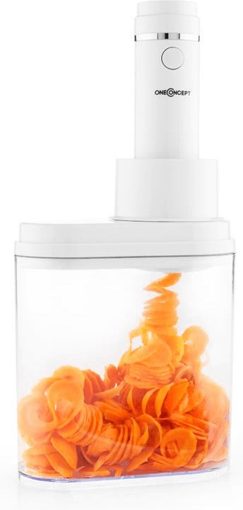 OneConcept Spirou, découpe légumes fruits électrique en spirale 100W