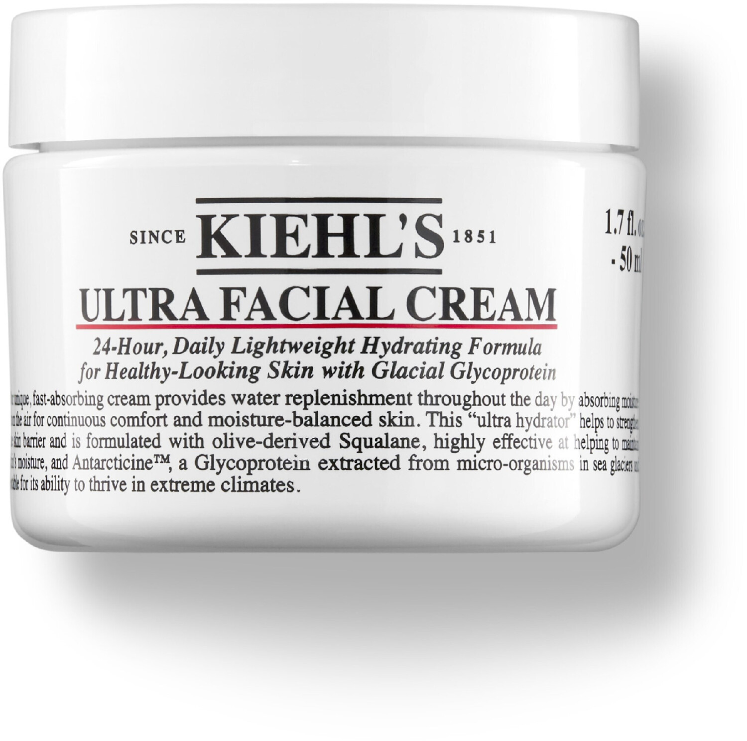 Kiehl's Ultra Facial Cream for Unisex, 1.7 Oz
