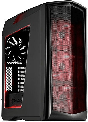 SilverStone Primera PM01 matte black red LED Fan