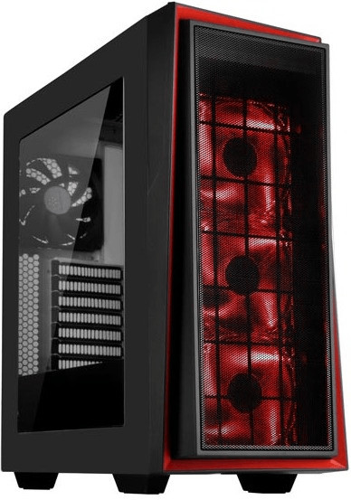 SilverStone SST-RL06BR-PRO Window black red LED Fan