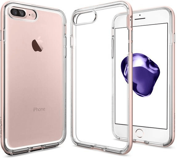 Spigen Coque Neo Hybrid Crystal (iPhone 7 Plus) or rose