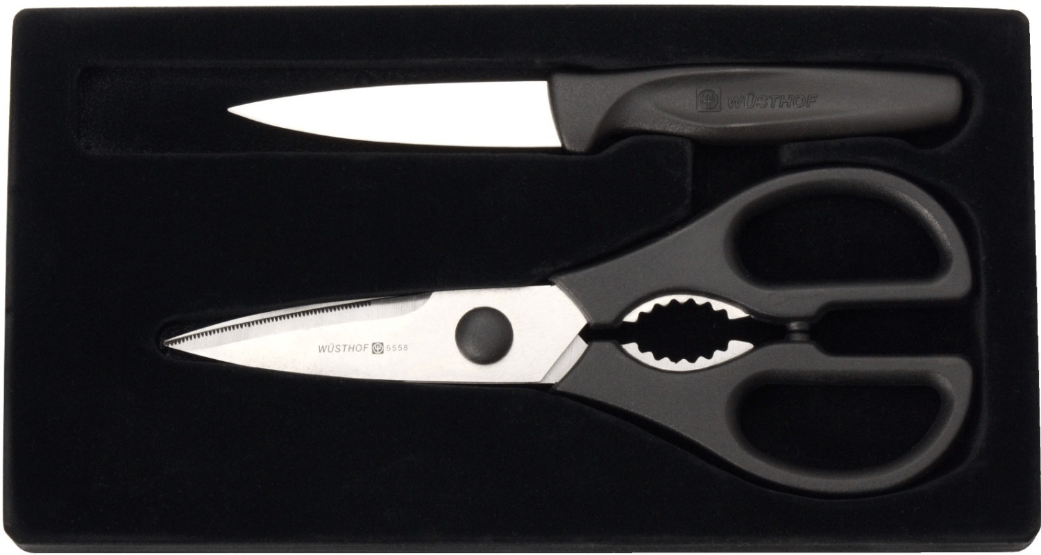Wüsthof Coffret ciseaux/couteau d'office noir