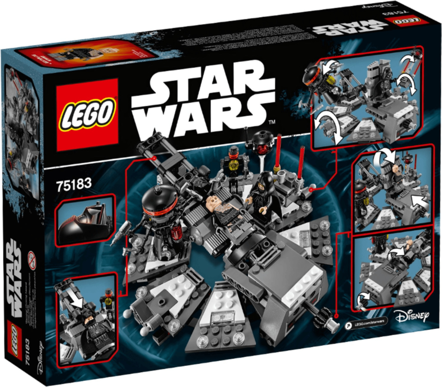 Lego 75296 star wars la salle de méditation de dark vador™, set a