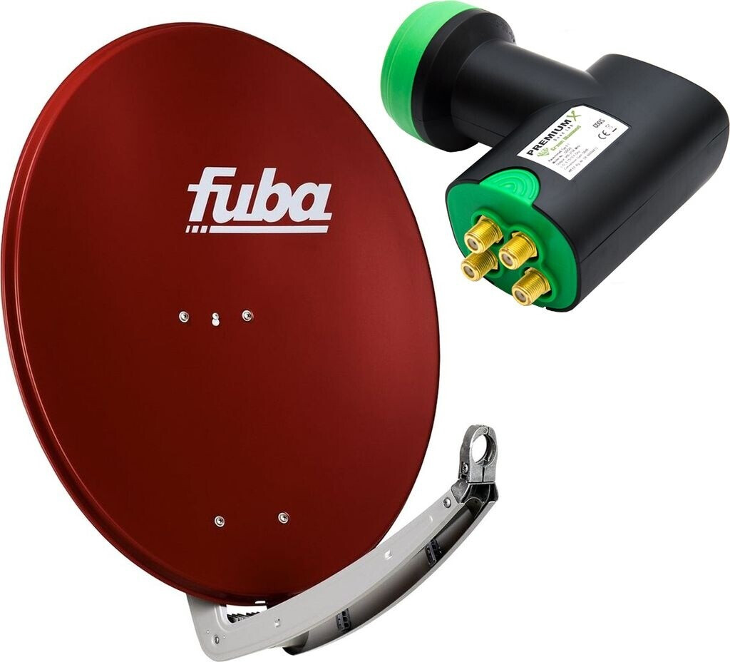 Fuba DAA 780 Alu SAT Spiegel Antenne Rot