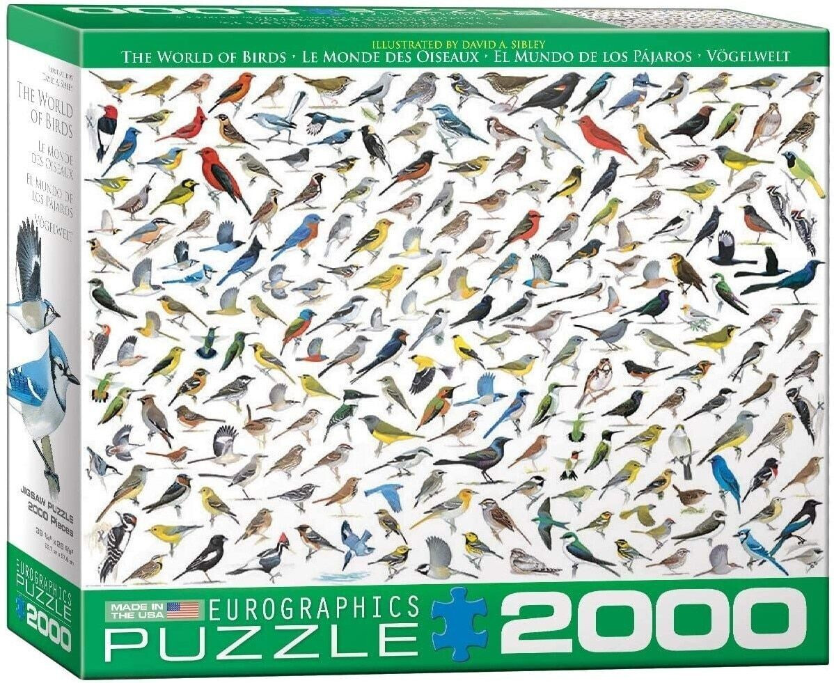 Eurographics Puzzles Le Monde des Oiseaux - David Sibley (2000 pièces)