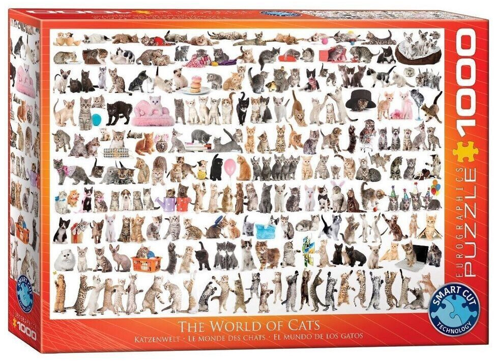 Eurographics Puzzles The World Of Cat 1000 pcs