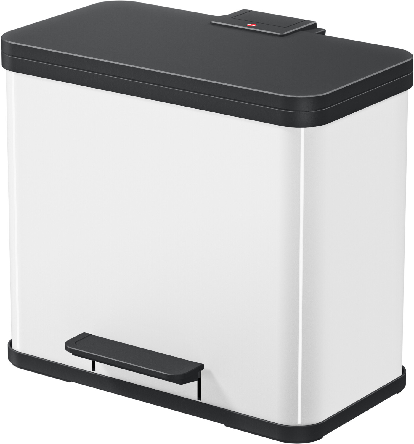 Poubelle à pédale Curver Deco Bin Duo - 26L+26L - Tri des déchets -  Rectangulaire 