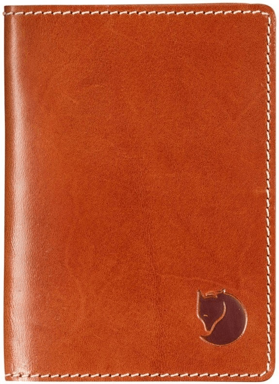 Fjällräven Leather Passport Cover cognac