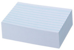 Herlitz Karteikarten DIN A8, liniert, weiß (3000 Stück) : :  Bürobedarf & Schreibwaren