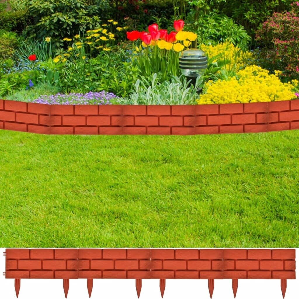 VidaXL Border brick-optic 11 pcs.