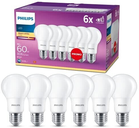 Photos - Light Bulb Philips Frosted Edison 8W E27 (60W)