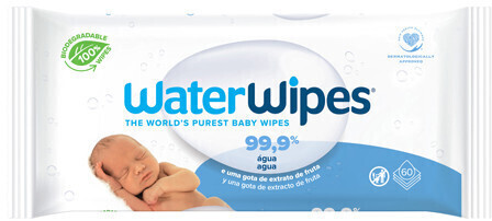 WaterWipes - Lingettes à l'eau pour bébé bio - 60pc - Le Petit Zèbre