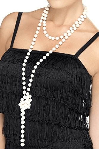 Smiffy's Collier de perles 180cm, années 20