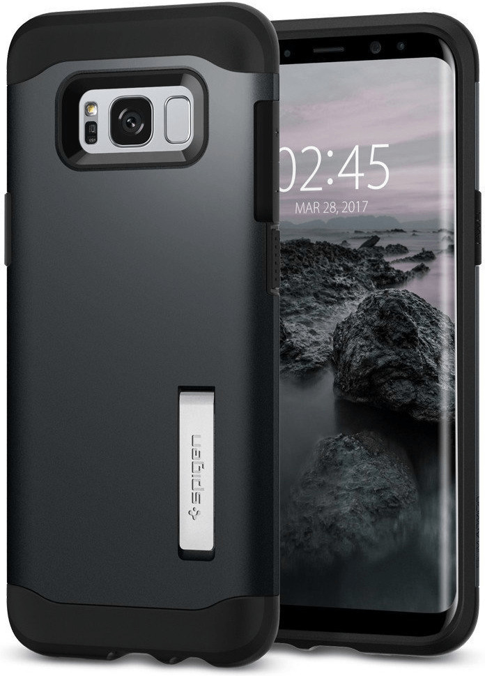 Spigen Coque Slim Armor (Galaxy S8) metal slate
