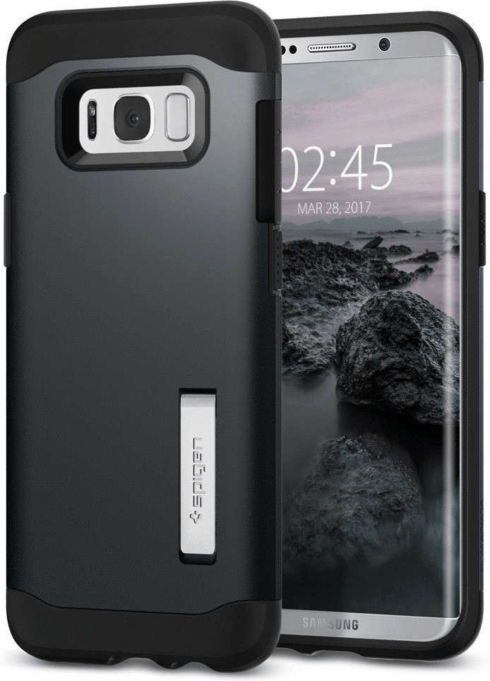 Spigen Coque Slim Armor (Galaxy S8 Plus) metal slate