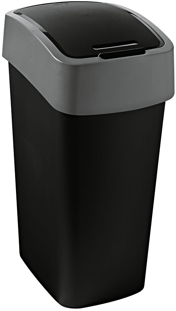 Curver Flip Bin 50 L black/grey