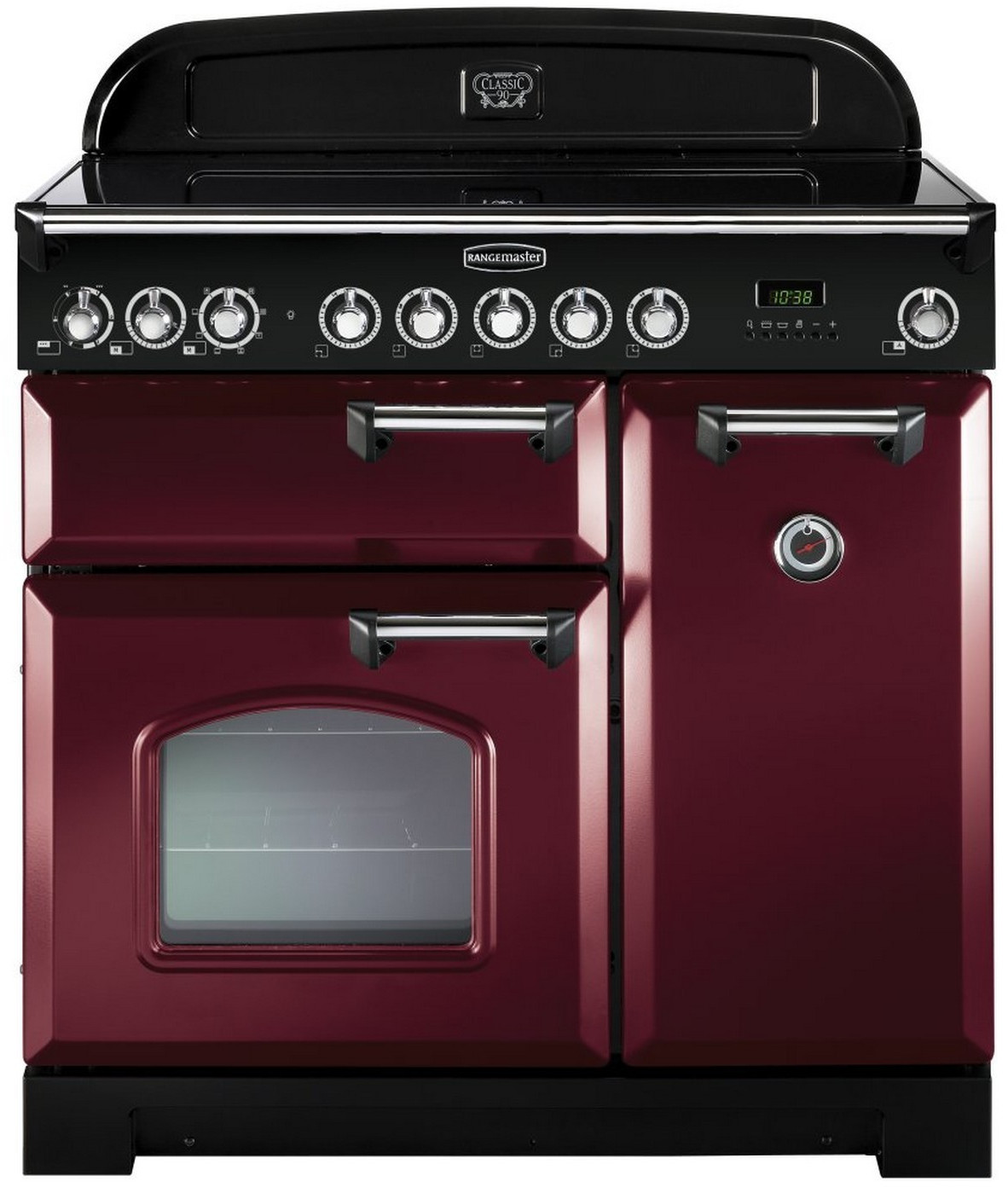 Falcon Classic Deluxe 90 Induction rouge airelle chrome