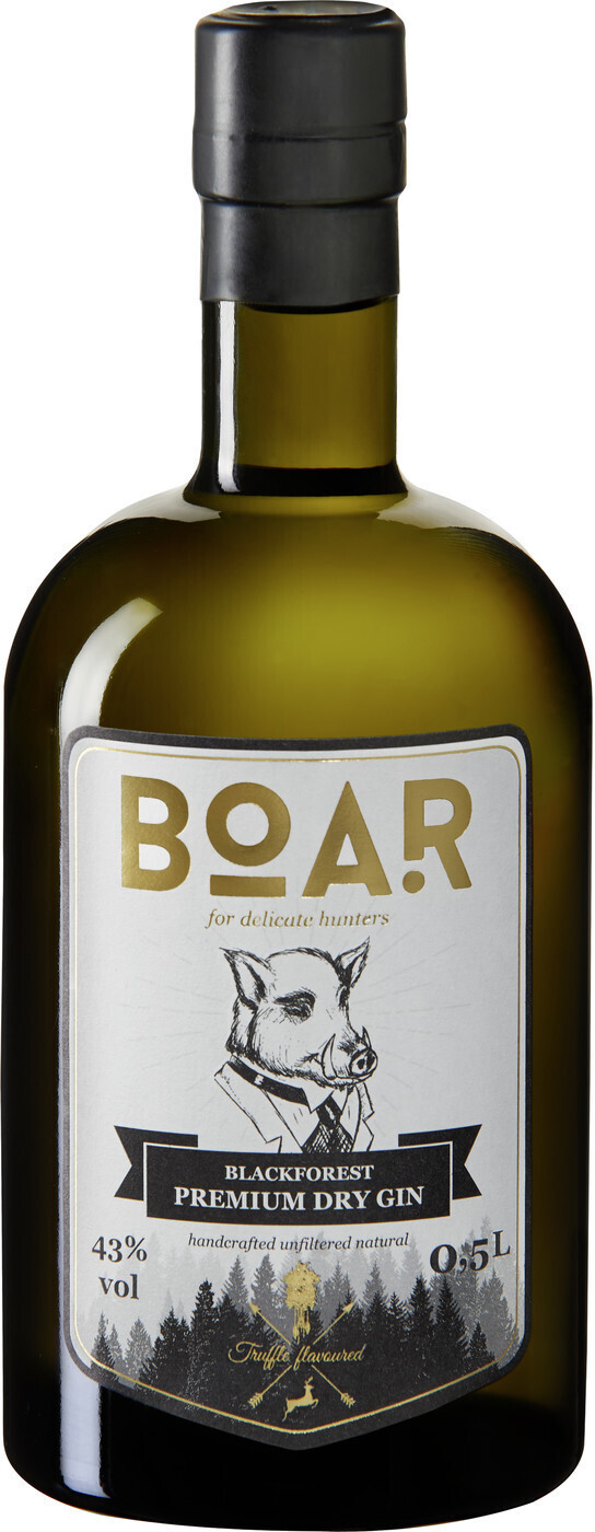 BOAR Black Forest Premium Dry Gin 43% 0,5l