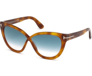 TOM FORD ARABELLA TF511 52B Dark Havana Sunglasses Brown Gradient Lenses Size 59 