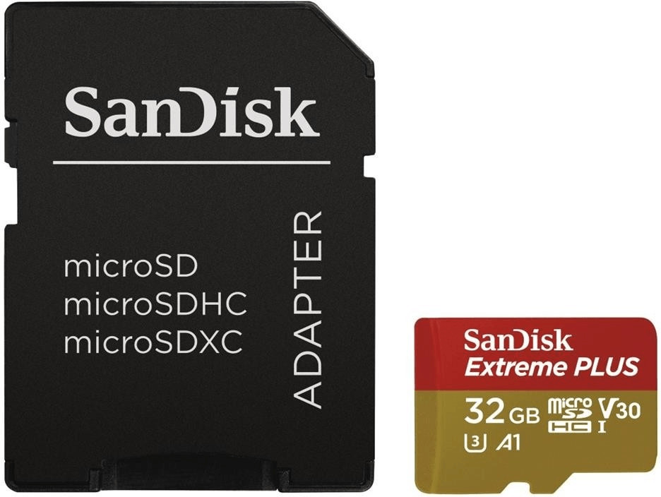 SanDisk Extreme Plus A1 microSDHC  32 Go (SDSQXBG-032G)