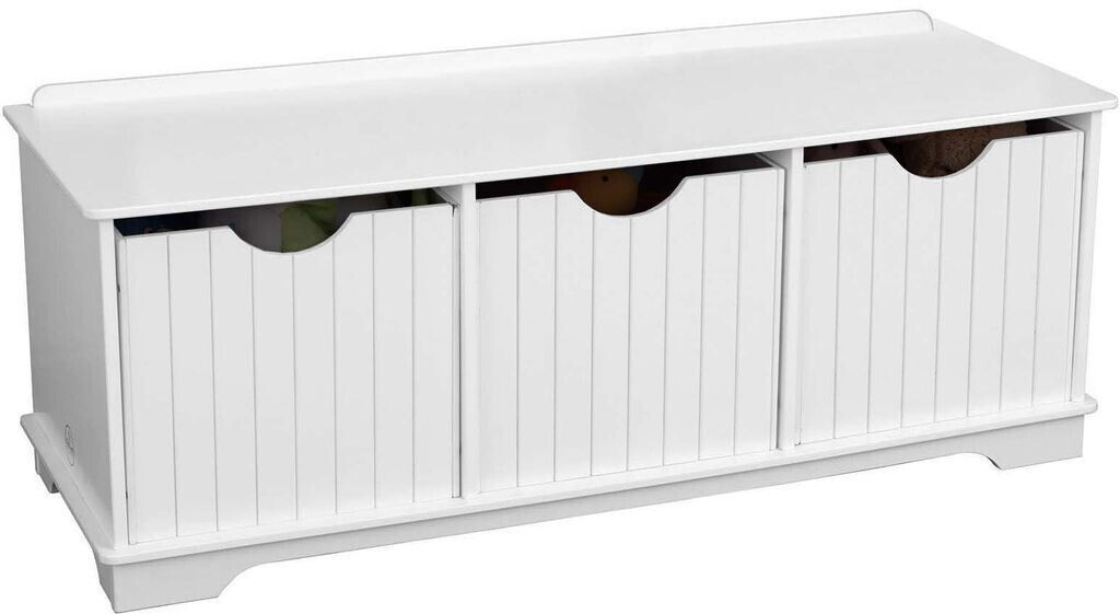 KidKraft Banc de rangement Nantucket blanc