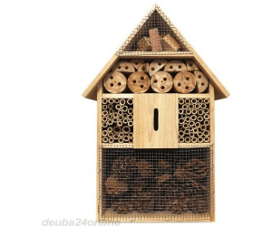 Insektenhotel Insektenhaus Bienenhaus Bienenhotel Nisthilfe Schilfrohrhalme Holz 