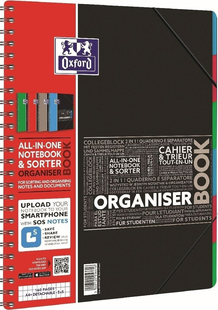 Oxford Ringbandpapier A4 80 Vel Geruit 5 Pastel kleuren - Ringbandpapier kopen? Confetti Campus