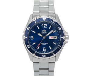Orient Sports Mako 2 & Ray 2 - Orologio Automatico Uomo 42mm, Cassa Acciaio, Quadrante Blu, Subacqueo - TAA02009D9