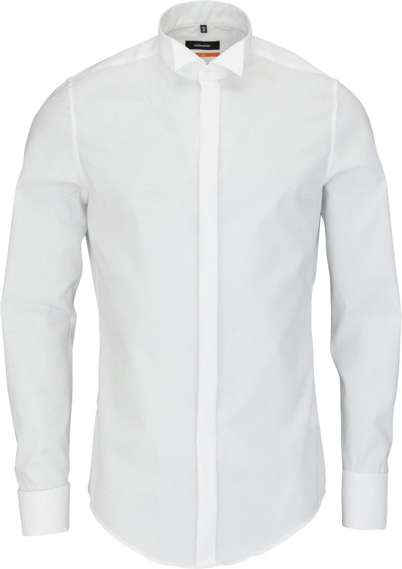 Seidensticker Popeline Smokingshirt Slim (675670-01) white