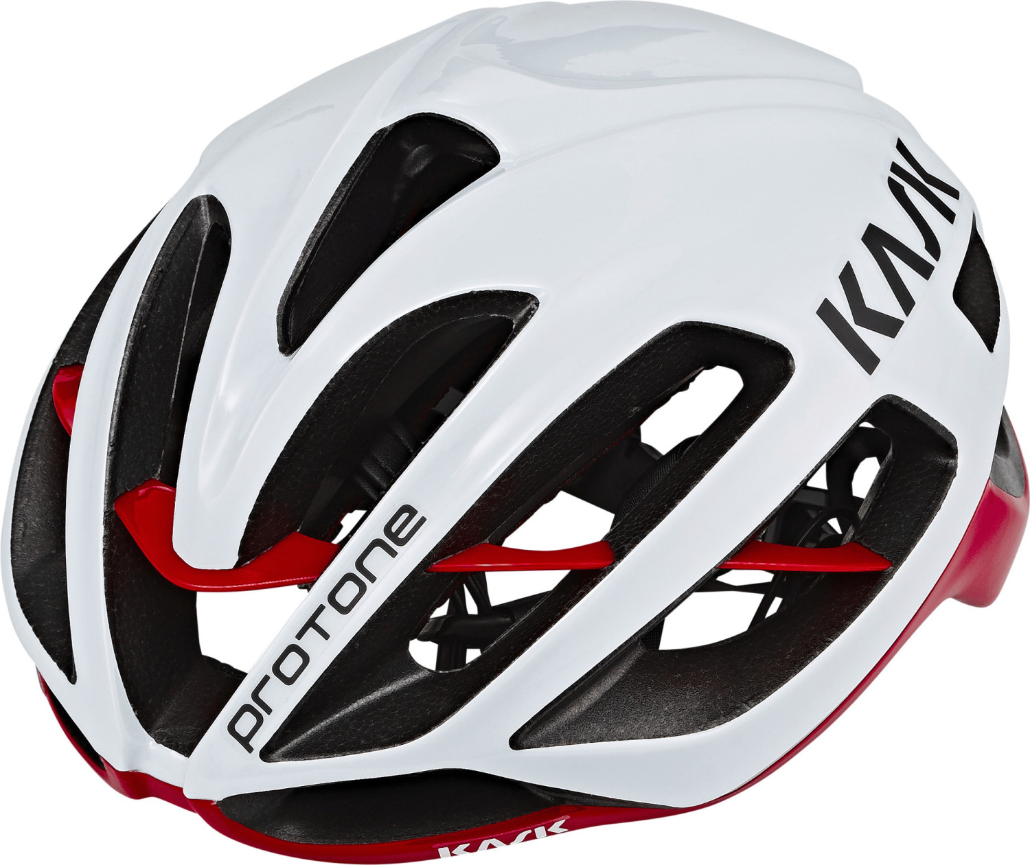 Kask Protone blanc-rouge