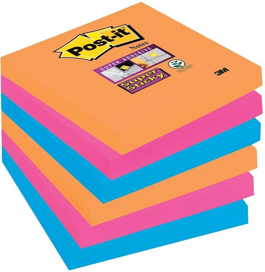 Post-it Super Sticky Haftnotiz Quadratisch Block 76x76mm Bangkok ...