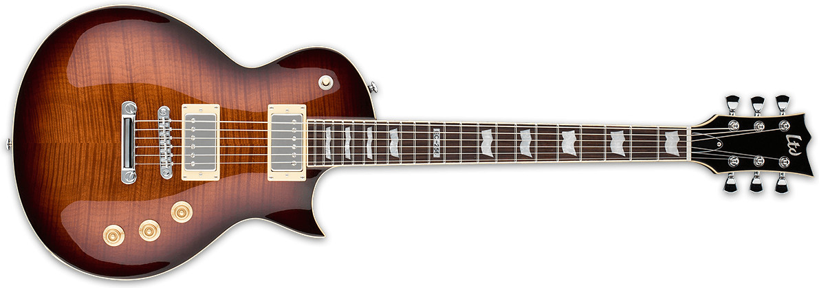 LTD EC-256 FM Dark Brown Sunburst
