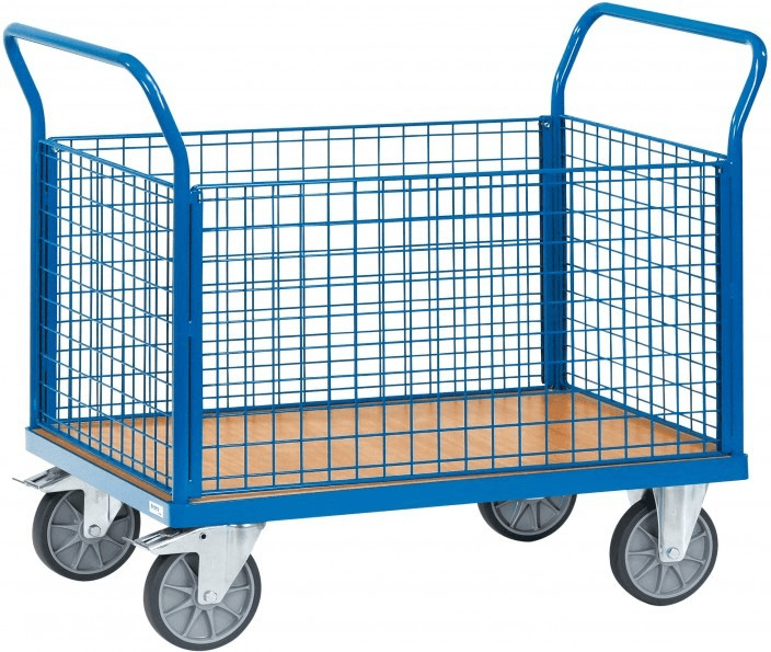 Fetra Chariot à 4 ridelles treillis métallique (1552)
