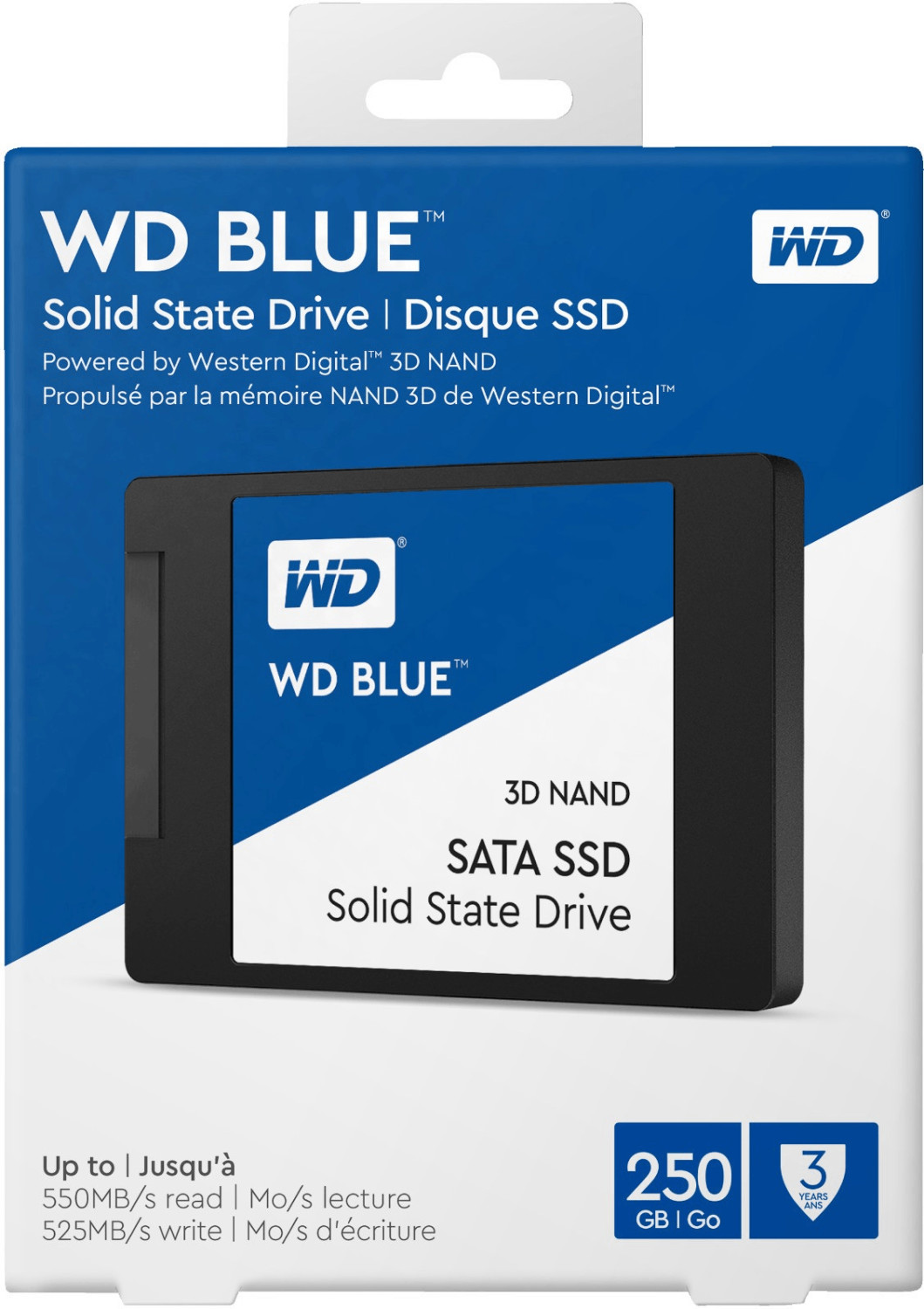 Western Digital bleu SSD 3D 250 Go 2.5 (WDS250G2B0A) au meilleur prix sur