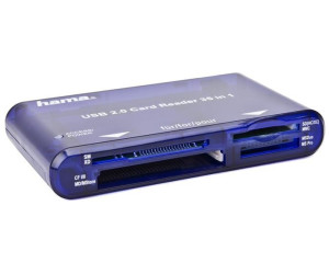 SD/CF/MS/xD/SM Blue Hama Hama 00055348 "35in1" USB 2.0 Multi Card Reader 