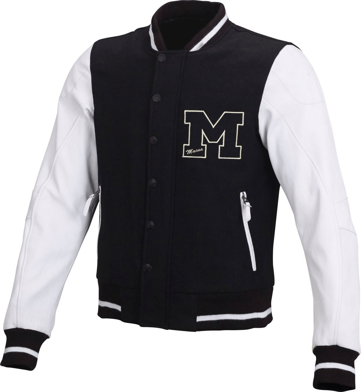 Macna Blouson College noir/blanc