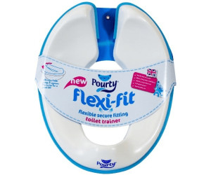 Pourty Flexi-Fit Toilet Trainer White Blue