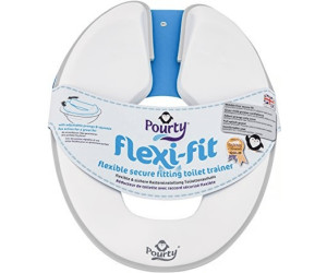 Pourty Flexi-Fit Toilet Trainer White Grey
